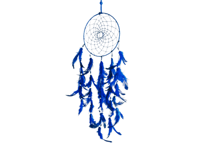 Blue Colour feathers - Dream Catcher Traditional Indian Dreamcatchers Wall Art For Bedrooms, Home Wall, Hanging Design. Size 12" Blue Colour feathers - Dream Catcher Traditional Indian Dreamcatchers Wall Art For Bedrooms, Home Wall, Hanging Design. Size 12"
