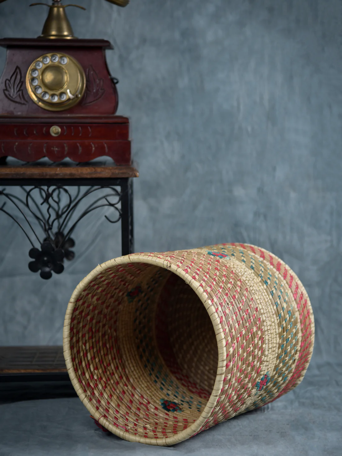 Kanshi & Palm Chevron Planter Bin