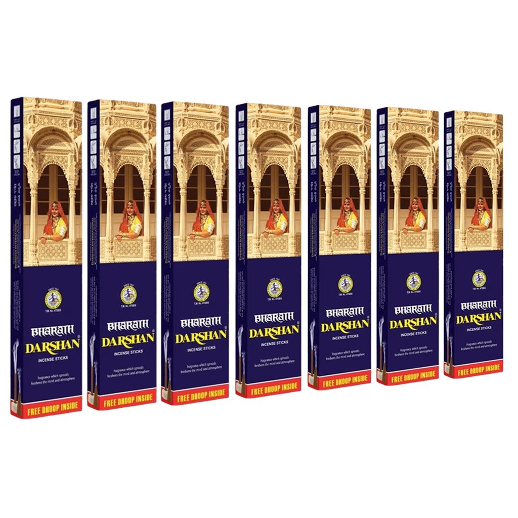 DARSHAN INCENSE BHARATH DARSHAN 82G Pack of 8