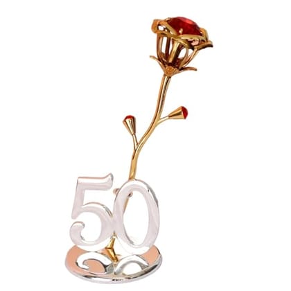 IZZHAAR 50th Anniversary Golden Rose (19x7x6.5cm) Artificial Flower for Decoration, Elegant Gift for Birthday & Special Occassion, Timeless Keepsake Gifts for Spouse, Perfect for Home Decor & Gifting IZZHAAR 50th Anniversary Golden Rose (19x7x6.5cm) Artificial Flower for Decoration, Elegant Gift for Birthday & Special Occassion, Timeless Keepsake Gifts for Spouse, Perfect for Home Decor & Gifting