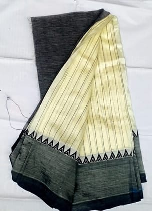 Handloom Pure Cotton Saree With Blouse Piece, Soft And Comfortable, Perfect For Casual Wear Handloom Pure Cotton Saree With Blouse Piece, Soft And Comfortable, Perfect For Casual Wear