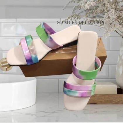 Women's Summer Fashion Colorful Gradient Slippers 1 set (6 pc- IND-4, IND-5, IND-6, IND-7, IND-8, IND-9) Women's Summer Fashion Colorful Gradient Slippers 1 set (6 pc- IND-4, IND-5, IND-6, IND-7, IND-8, IND-9)
