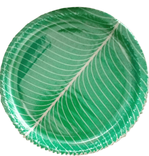 Sri Bhavani Paper Plates Pack of 120 Disposable Areca Leaf Plates | 100% Natural & Biodegradable | 8 Inches in Diameter