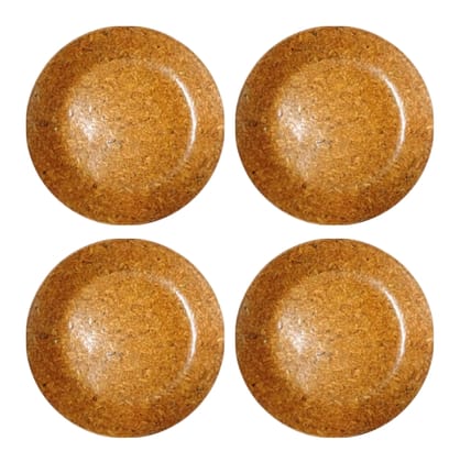 6 INCH ROUND RICE HUSK SNACK PLATES( 100 Nos/pack)