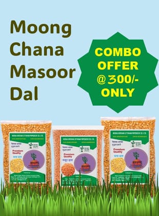 DAL- Combo Masoor,Mung, Chana Dal- 3 Kg DAL- Combo Masoor,Mung, Chana Dal- 3 Kg