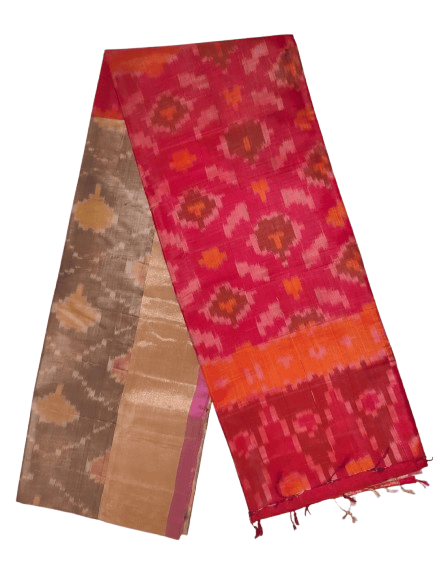 Pochampalli pink Saree