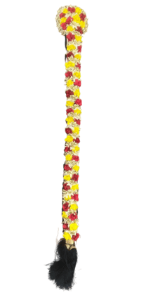  Artificial Rose and Mogra Gajra with Hair Juda Pin for Women