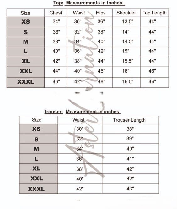 Size Guide Size Guide