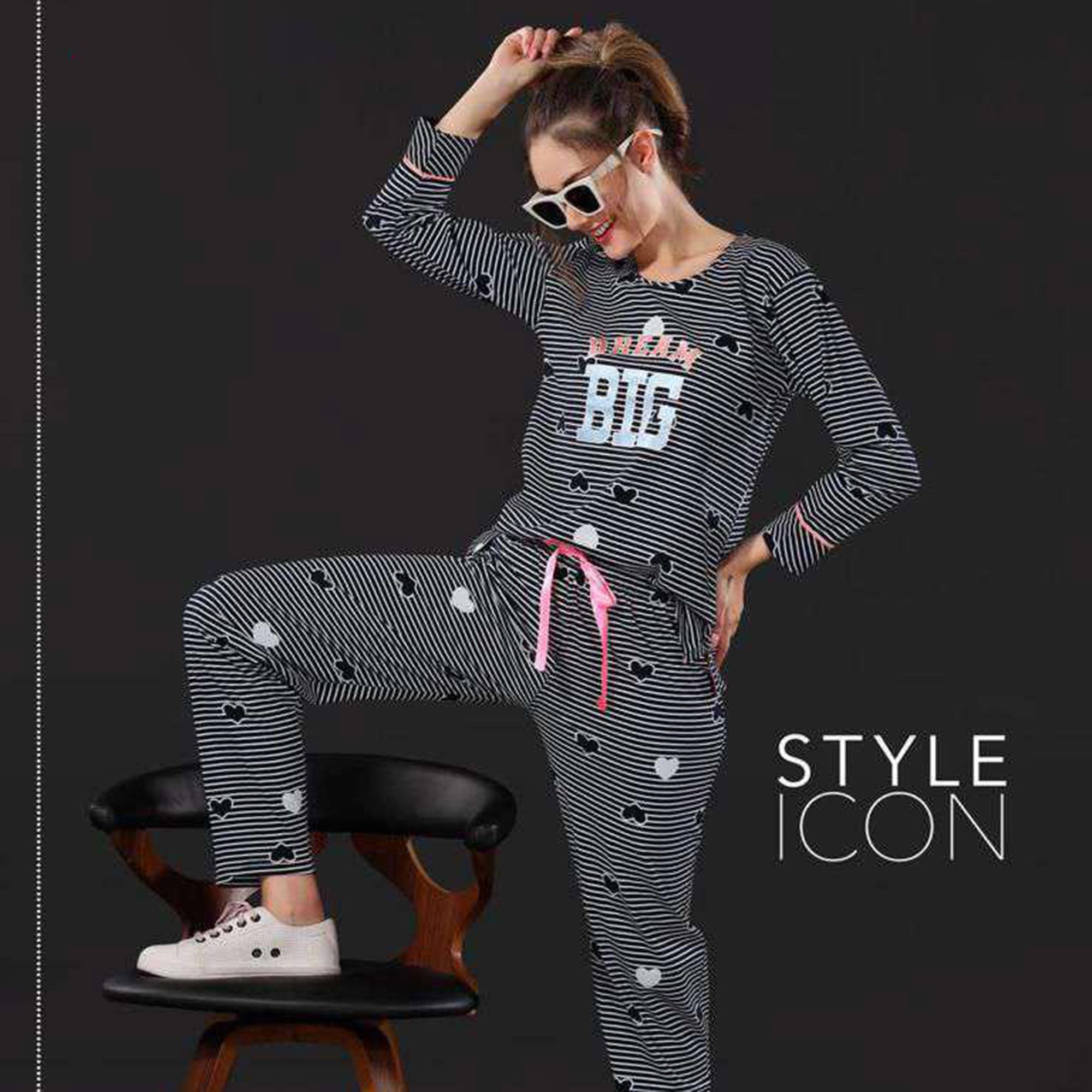 NS-5672 Cotton Full Sleeves Nightsuit