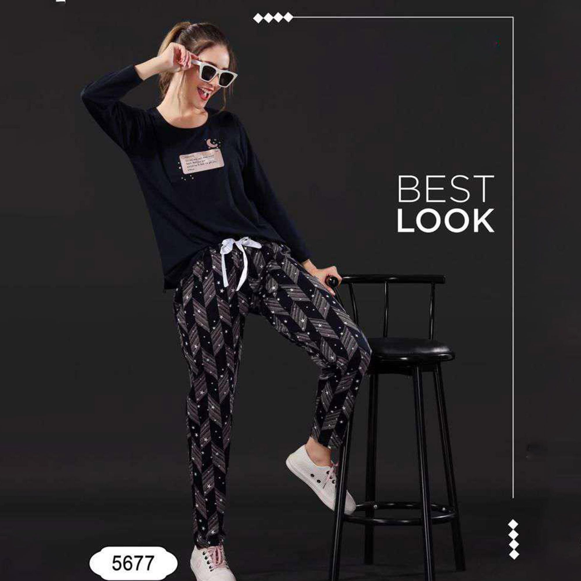 NS-5677 Night Suit Cotton