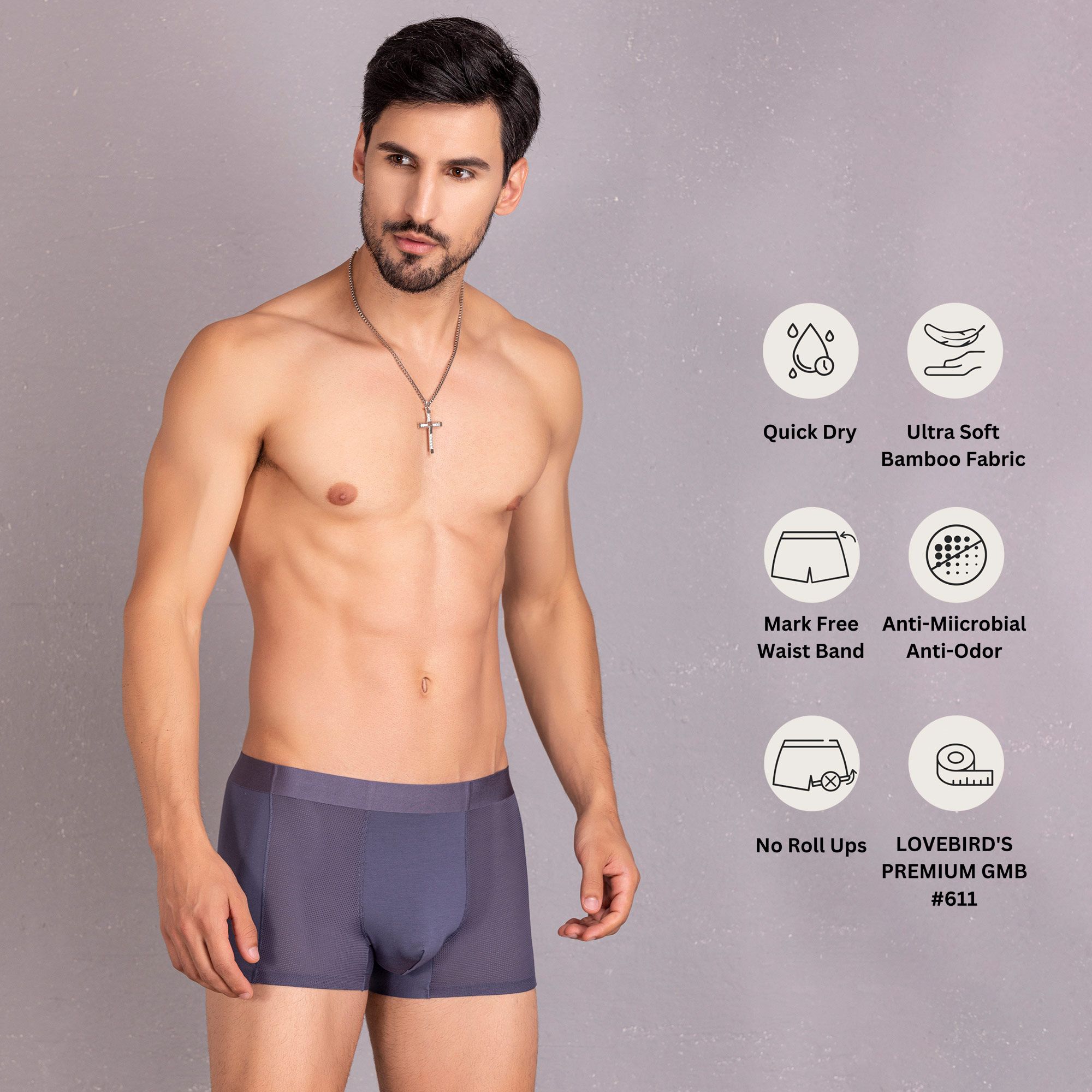 Premium Bamboo Fabric Gents Modal Brief DK611