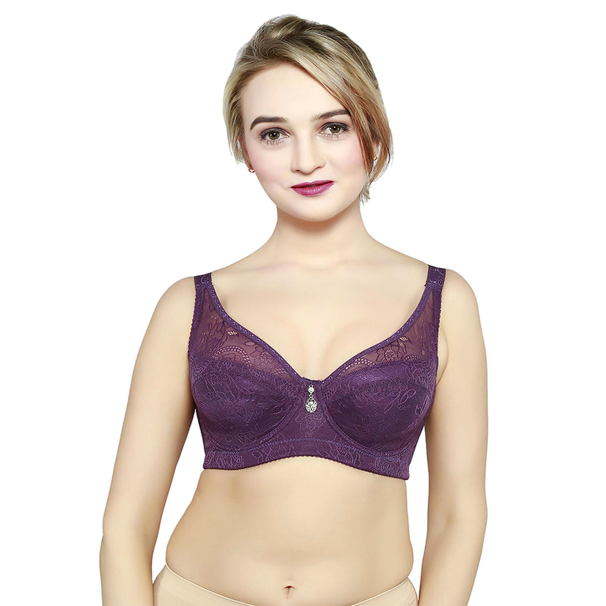 True Curv Padded Wired Full Coverage T-Shirt Bra in D-Cup Size