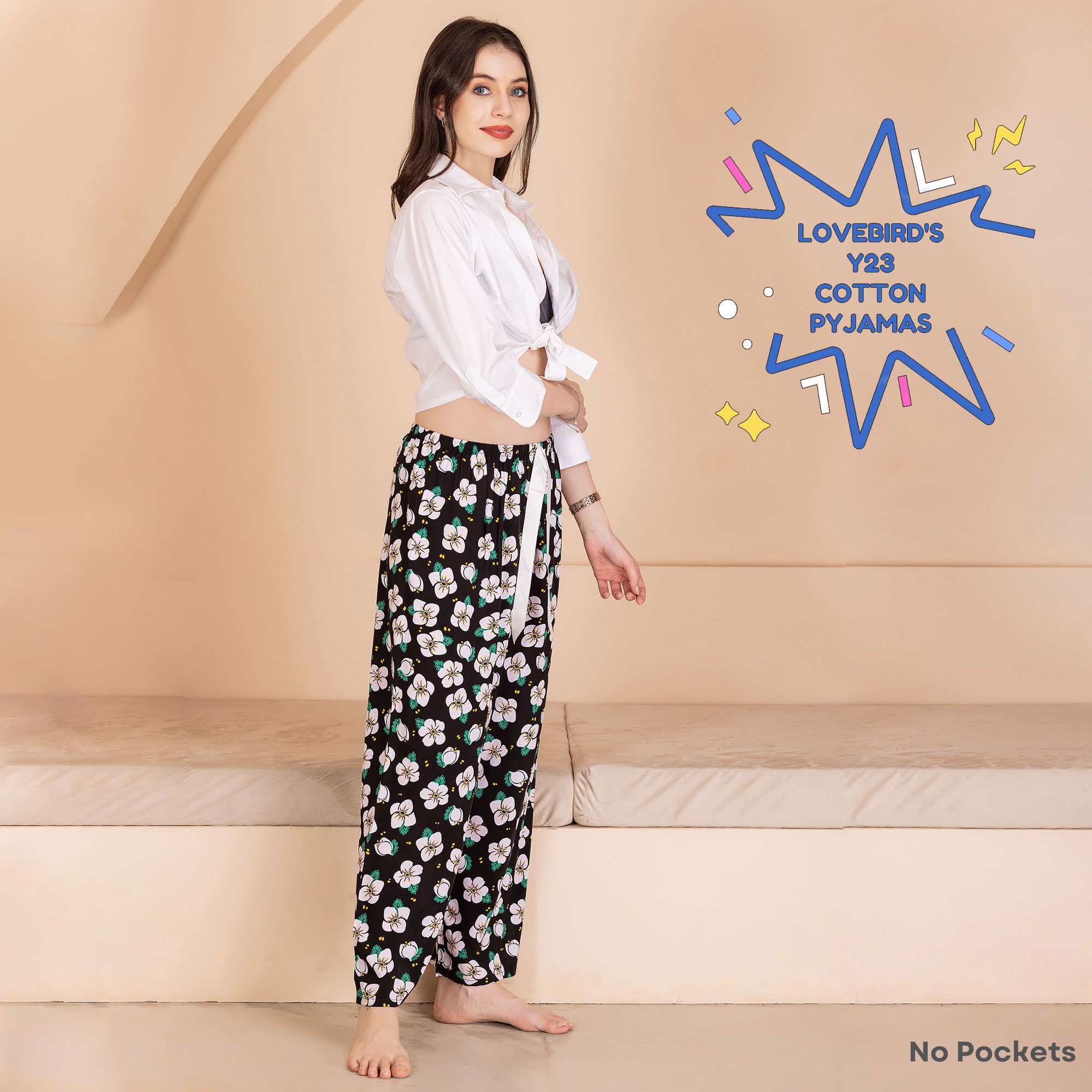 Y23 Printed Rayon Ladies Lower