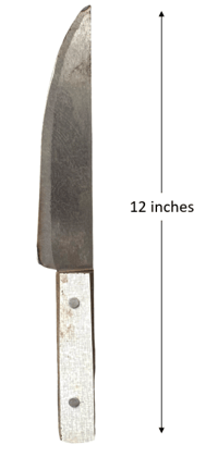 Kitchen Knife with Mica Plywood Handle (12 Inch) Kitchen Knife with Mica Plywood Handle (12 Inch)