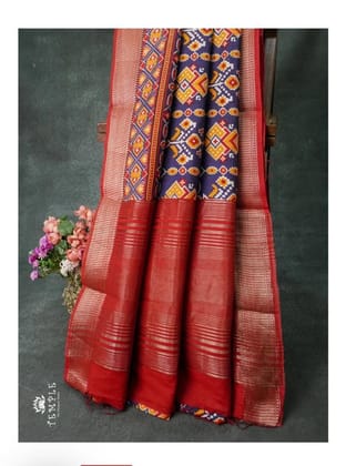 Red Handloom Pure Katan Silk Saree With Blouse Piece Red Handloom Pure Katan Silk Saree With Blouse Piece