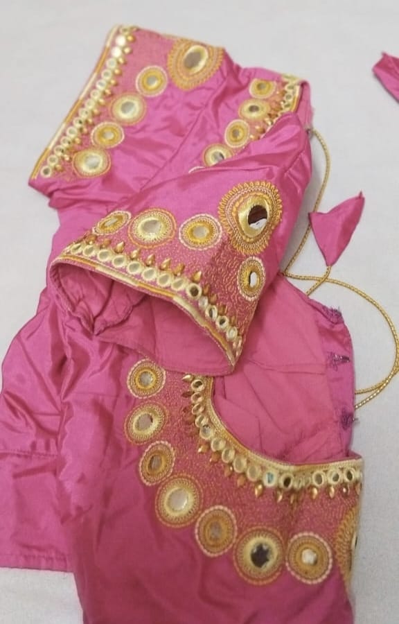 LAKSHMI CREATIONS READY MADE BLOUSES & Embroidered Blouse with Mirror Work