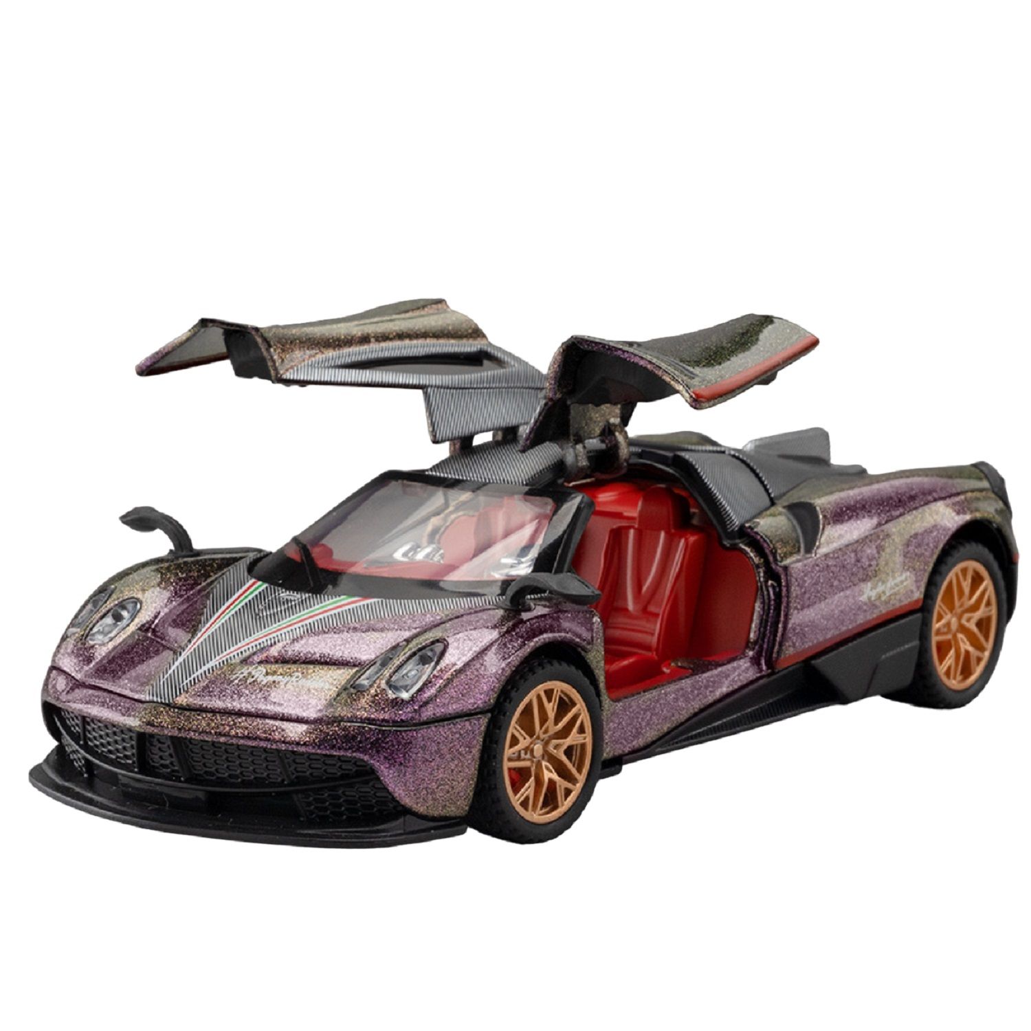 KTRS ENTERPRISE 1:32 Alloy Metal Pull Back Die-cast Car Model Car Pull Back car Super car with Openable Doors with Sound and Light Doors & Light Music Boys Toys for (PaGarni Fengshen)