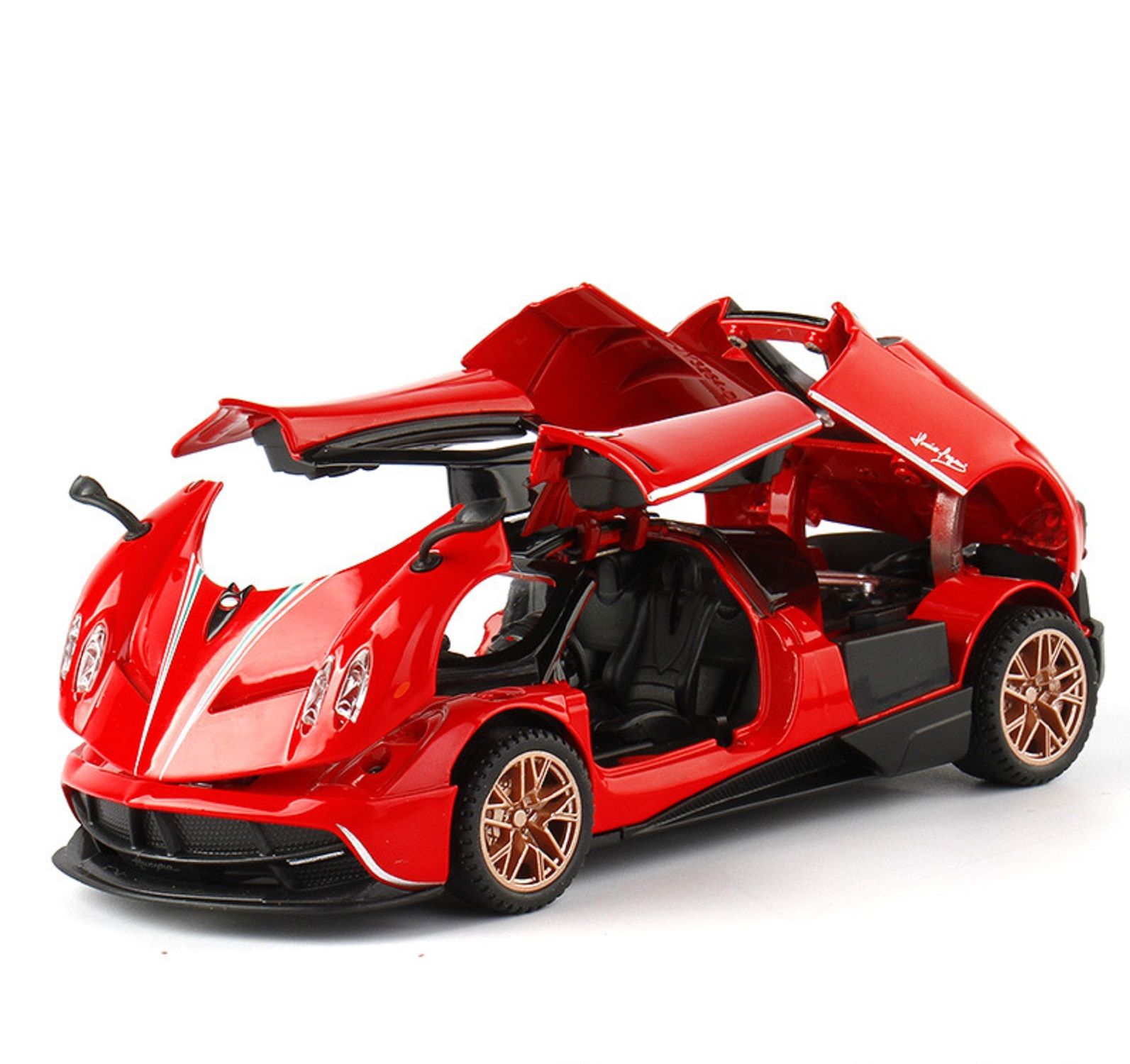 KTRS ENTERPRISE 1:32 Alloy Metal Pull Back Die-cast Car Model Car Pull Back car Super car with Openable Doors with Sound and Light Doors & Light Music Boys Toys for (PaGarni Fengshen)