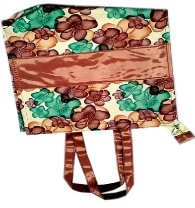 Floral print tote bag with zipper closure Floral print tote bag with zipper closure