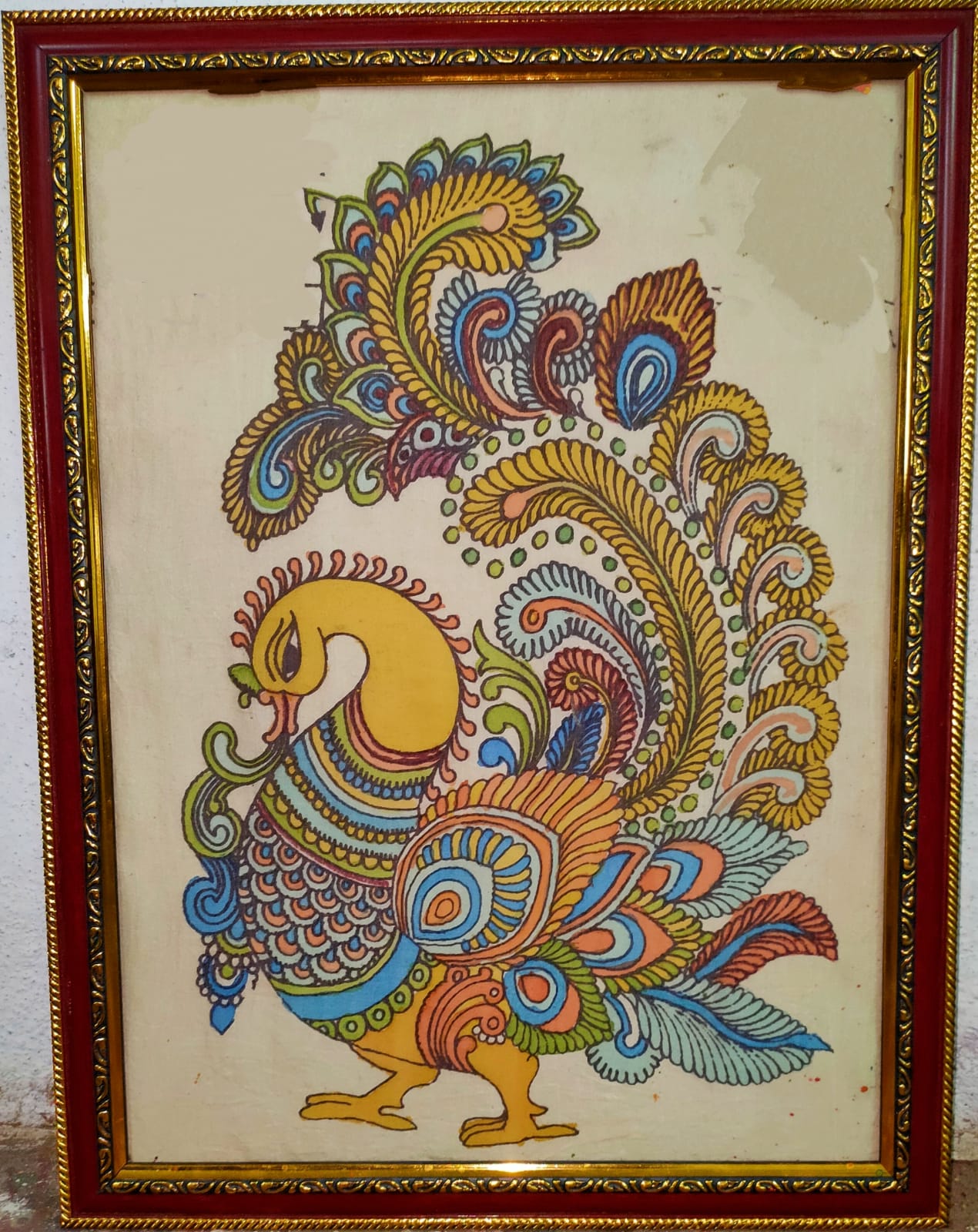  Peacock Kalamkari Painting