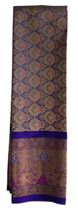 Purple and Gold PYTHAN PATTU Traditional Saree with Blouse Purple and Gold PYTHAN PATTU Traditional Saree with Blouse