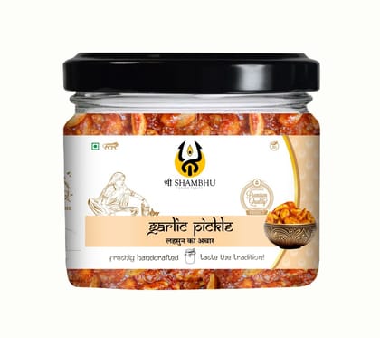 Shri Shambhu | Mustard Oil Pickle | Garlic Pickles in Mustard Oil | Lesun Ka Achaar | Garlic Pickle | 300g Shri Shambhu | Mustard Oil Pickle | Garlic Pickles in Mustard Oil | Lesun Ka Achaar | Garlic Pickle | 300g