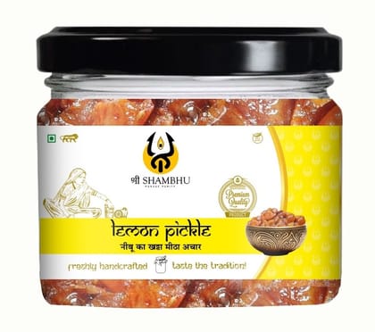 Shri Shambhu | Lemon Pickle | Nimbu Ka Achar | Lime Pickle | Sweet & Tangy | 300g Shri Shambhu | Lemon Pickle | Nimbu Ka Achar | Lime Pickle | Sweet & Tangy | 300g
