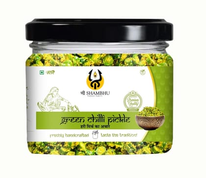 Shri Shambhu | Mustard Oil Pickle | Green Chilli Pickle in Mustard Oil | Hari Mirch Ka Achaar | Chilli Pickle | Spicy & Tangy | 300g Shri Shambhu | Mustard Oil Pickle | Green Chilli Pickle in Mustard Oil | Hari Mirch Ka Achaar | Chilli Pickle | Spicy & Tangy | 300g