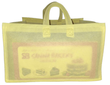 SND BAG HOUSE :: Light Yellow Mesh CAKE Bag (40 BAGS/KG)