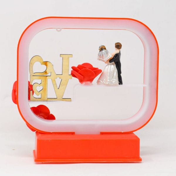 Romantic Couple Statue with LED Light