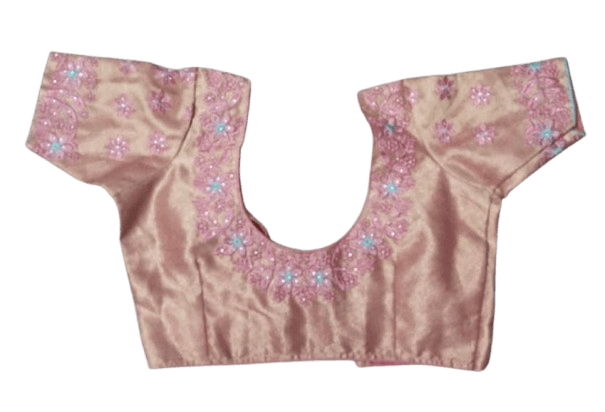 Blouse with Floral Embroidery