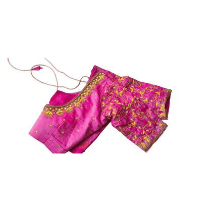 Pink Hand Embroidered Blouse Pink Hand Embroidered Blouse