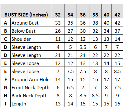 Size Guide Size Guide