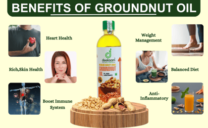 Deeksam Wood Pressed Groundnut Oil | Chekku Kadalai Ennai | 100% Pure & Natural | 500ML Deeksam Wood Pressed Groundnut Oil | Chekku Kadalai Ennai | 100% Pure & Natural | 500ML