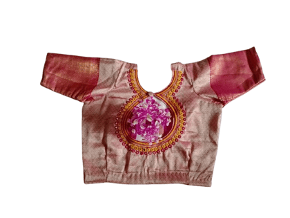 Blouse with intricate embroidery and mirror work Blouse with intricate embroidery and mirror work