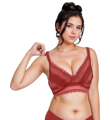 "Women's Push-Up Bra with Lace Detailing - Stylish Floral Pattern, Comfortable Support, Adjustable Straps, Orange "Women's Push-Up Bra with Lace Detailing - Stylish Floral Pattern, Comfortable Support, Adjustable Straps, Orange