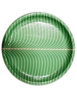  Areca Leaf Plates, 100% Natural and Biodegradable, Disposable Plates for Parties and Events (Pack of 25)