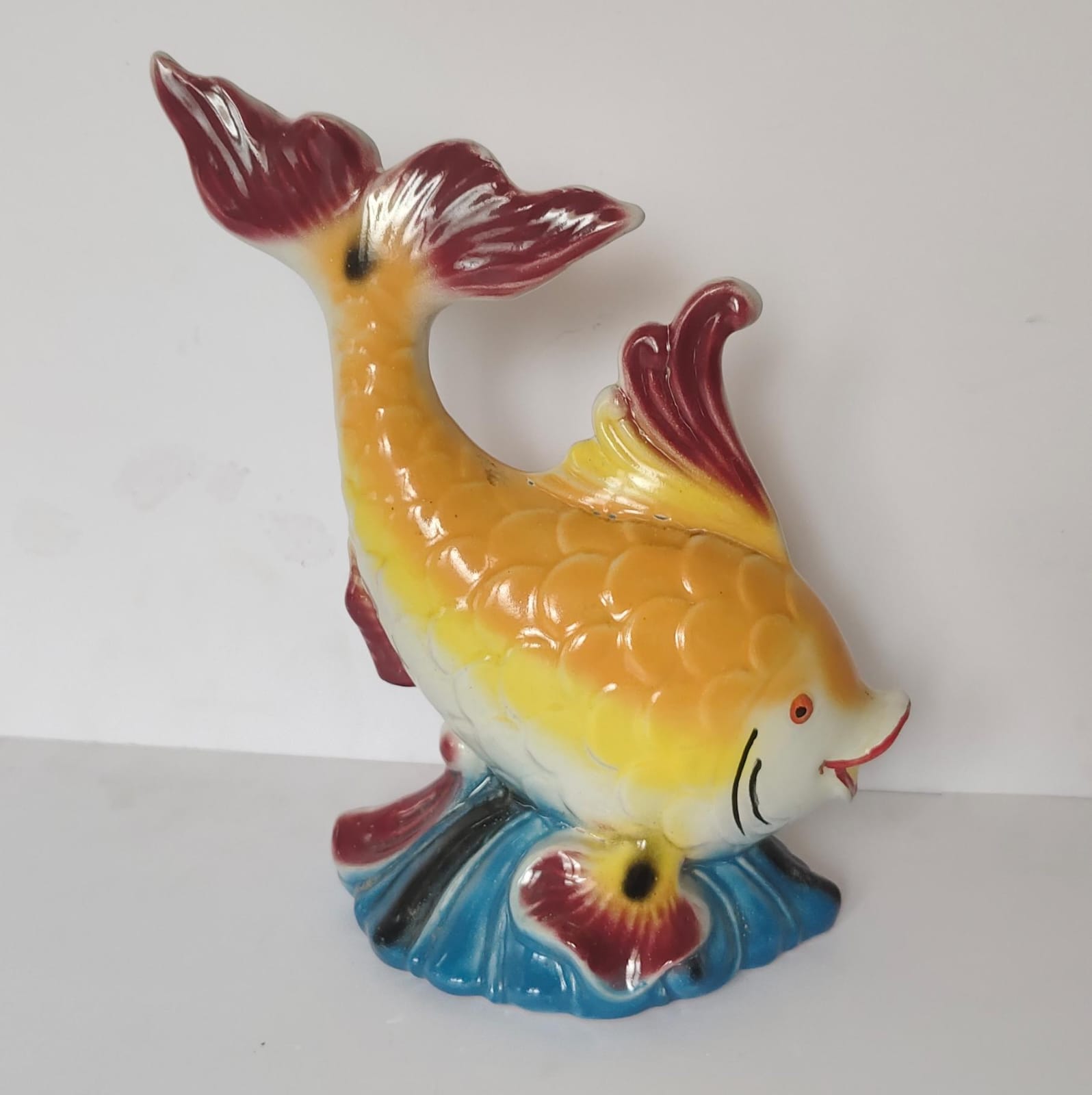 Small Vintage Ceramic Goldfish Figurine