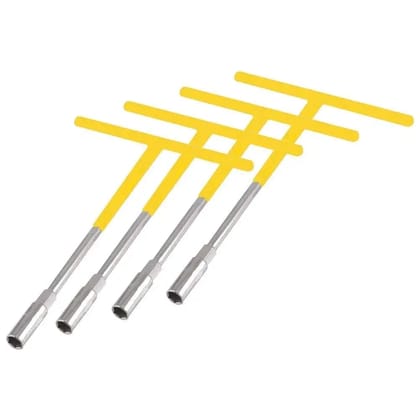 H9 Hex T - Type Handle Spanner Socket Wrench Deep Reach Nut Driver for Automobiles/Bike/Car Repair goti Tools Kit