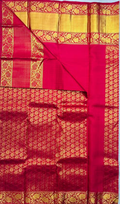 Pink Banarasi Silk Saree With Golden Zari Weaving Pink Banarasi Silk Saree With Golden Zari Weaving
