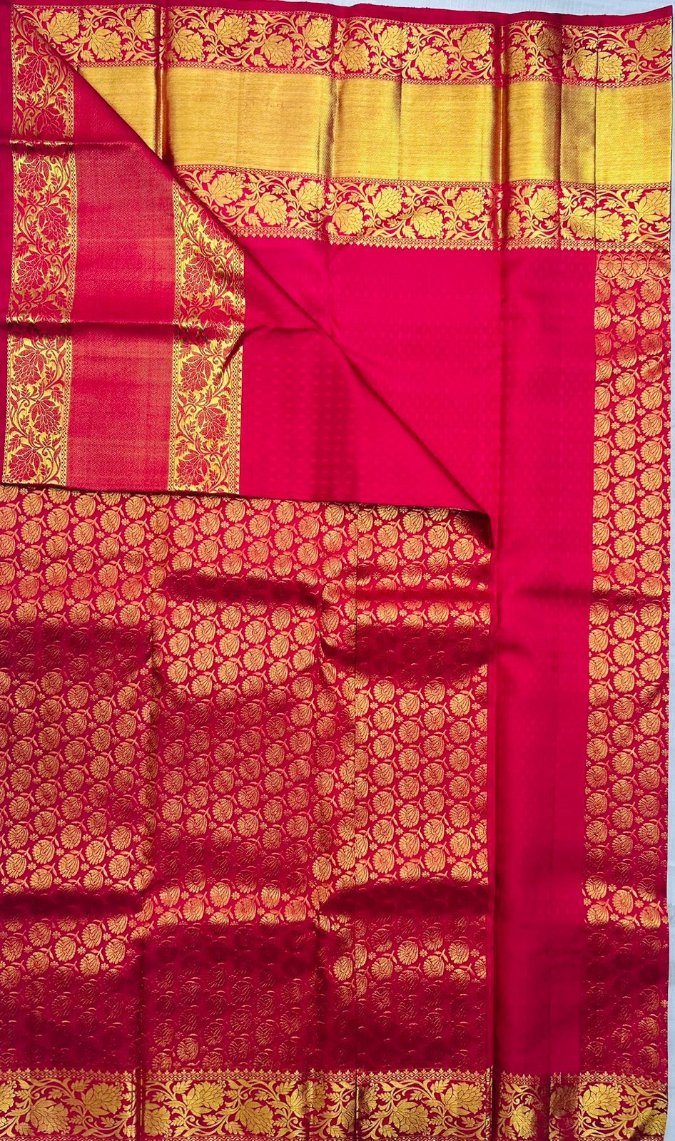 Pink Banarasi Silk Saree With Golden Zari Weaving