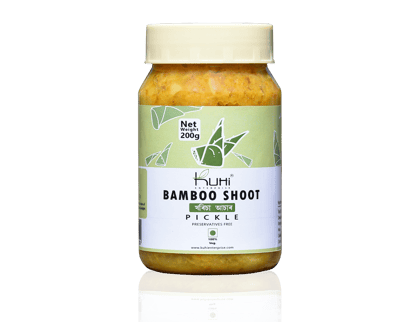 Kuhi's Bamboo Pickle made with King Chilli | Preservatives Free Pickle 200gm