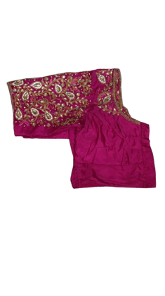 Blouse with intricate zari and stone embroidery Blouse with intricate zari and stone embroidery