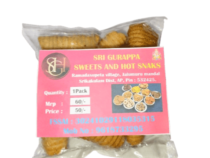 Sri Gurappa Sweets and Hot Snacks - Goduma Gottalu-1 Pack Sri Gurappa Sweets and Hot Snacks - Goduma Gottalu-1 Pack