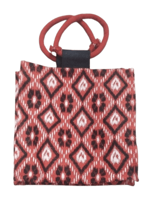 Handmade Fair Trade Cotton Tote Bag with Geometric Print Handmade Fair Trade Cotton Tote Bag with Geometric Print