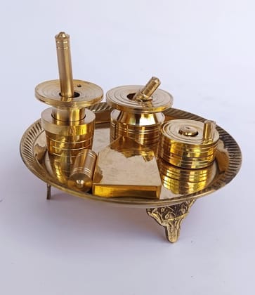Pure Brass Gowramma Set Pure Brass Gowramma Set