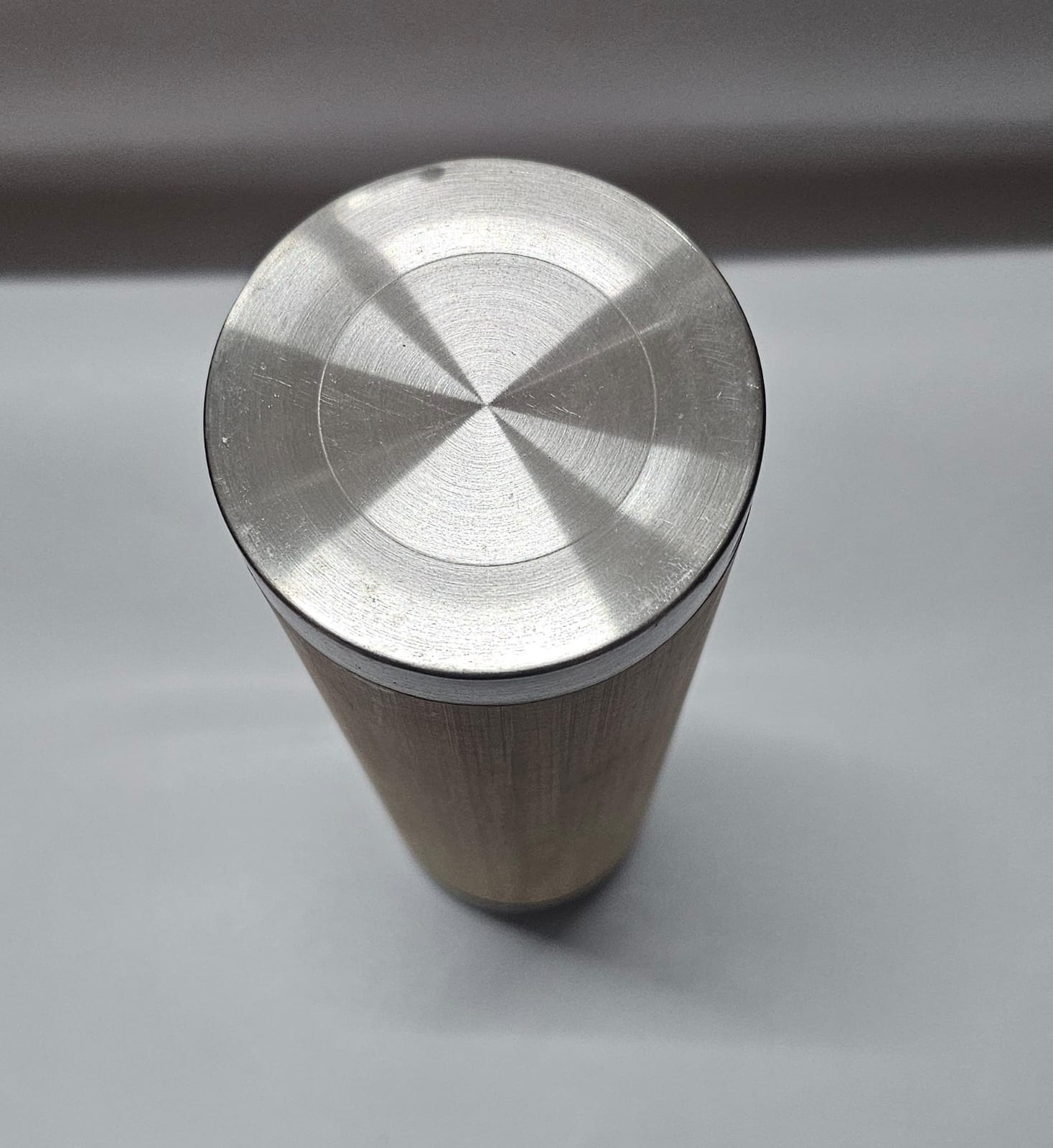 "Modern Wood and Stainless Steel Door Knob"