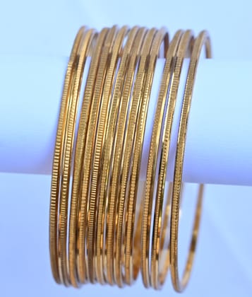 Sri paramesari  Gold Plated Metal Bangles Set of 8