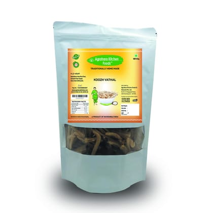 Agrahara Kitchen Foods Home mix Koozh Vathal with authentic south indian Flavours - 250gm Agrahara Kitchen Foods Home mix Koozh Vathal with authentic south indian Flavours - 250gm