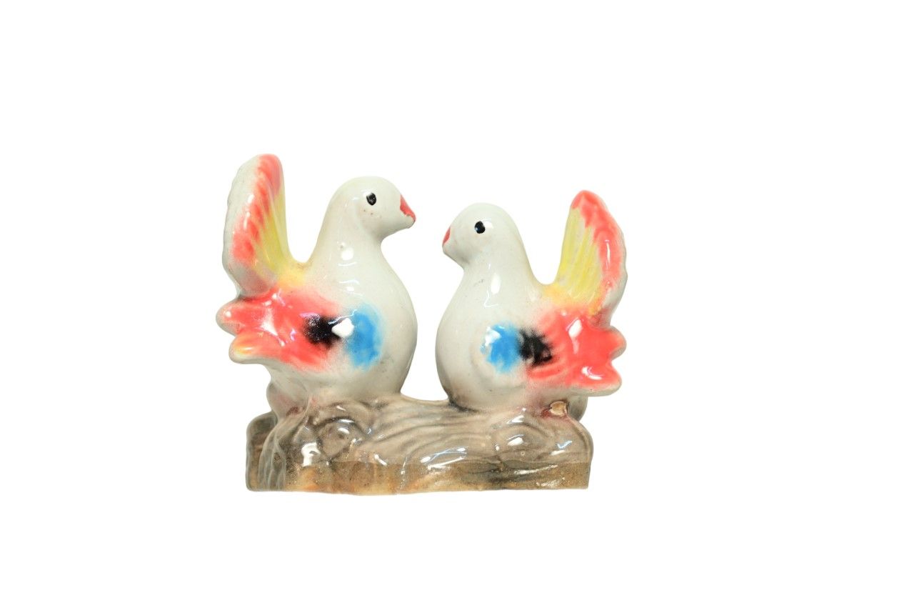 A Pair of Clay Love Birds